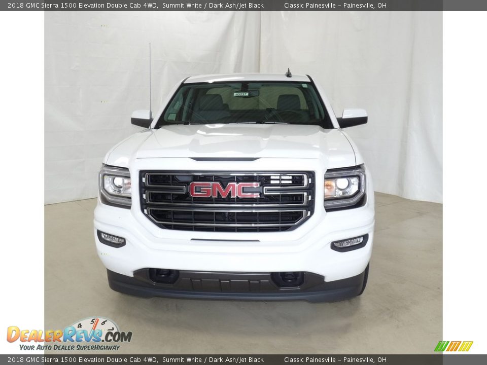 2018 GMC Sierra 1500 Elevation Double Cab 4WD Summit White / Dark Ash/Jet Black Photo #4