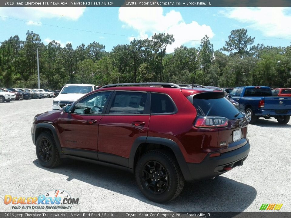 2019 Jeep Cherokee Trailhawk 4x4 Velvet Red Pearl / Black Photo #3