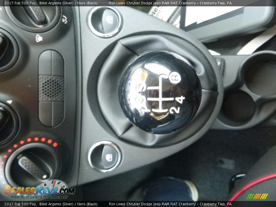 2017 Fiat 500 Pop Billet Argento (Silver) / Nero (Black) Photo #20