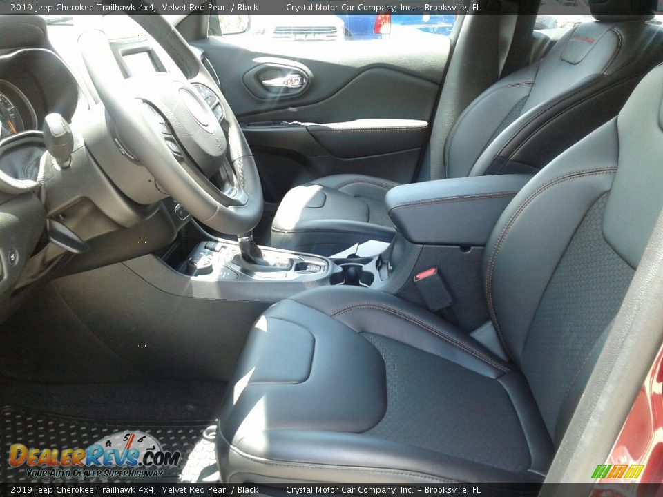 2019 Jeep Cherokee Trailhawk 4x4 Velvet Red Pearl / Black Photo #9