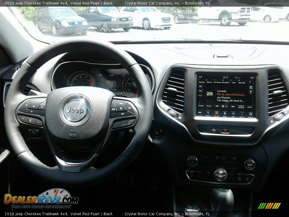 2019 Jeep Cherokee Trailhawk 4x4 Velvet Red Pearl / Black Photo #13