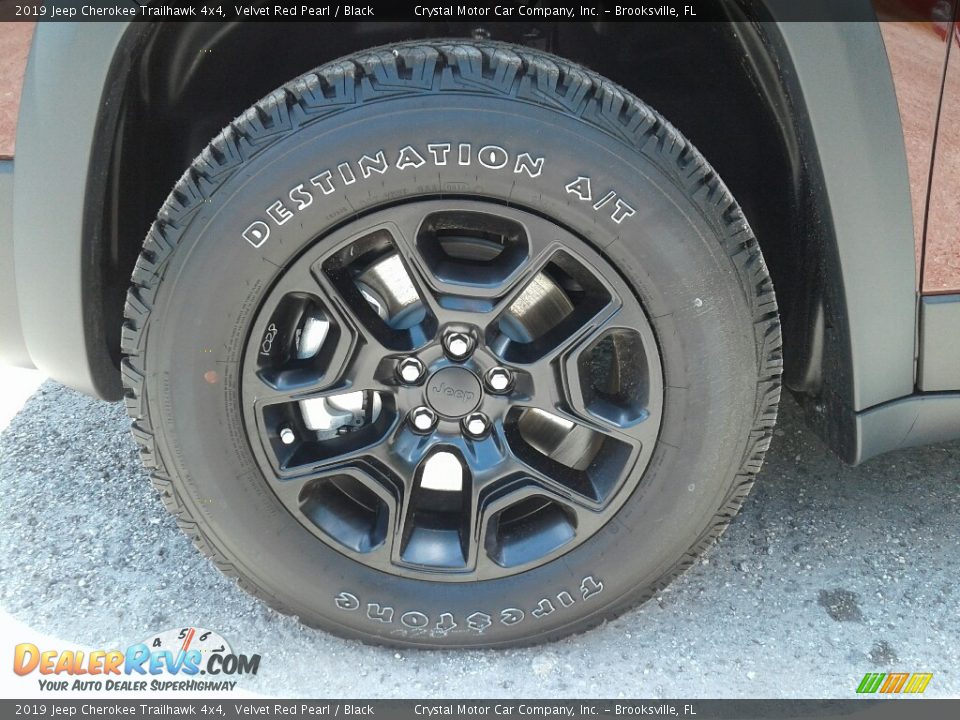 2019 Jeep Cherokee Trailhawk 4x4 Velvet Red Pearl / Black Photo #20