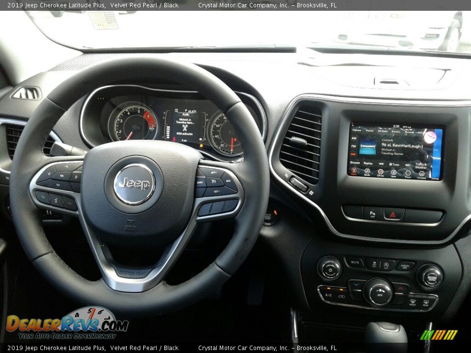 2019 Jeep Cherokee Latitude Plus Velvet Red Pearl / Black Photo #13