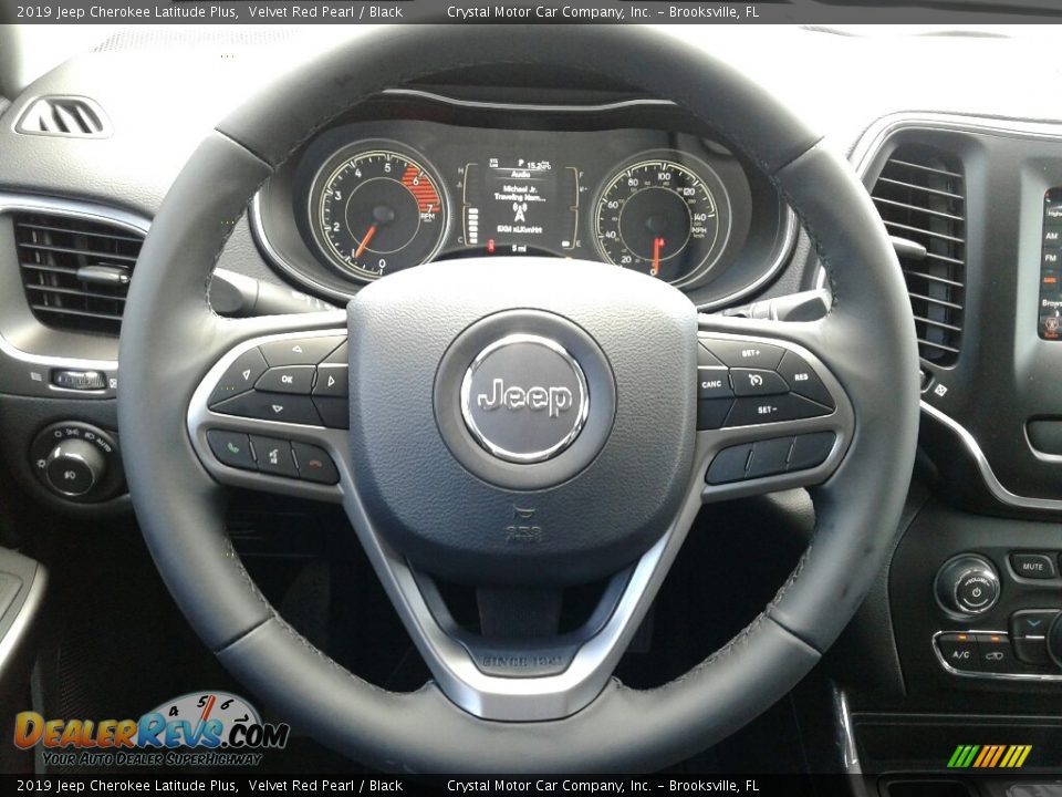2019 Jeep Cherokee Latitude Plus Velvet Red Pearl / Black Photo #14
