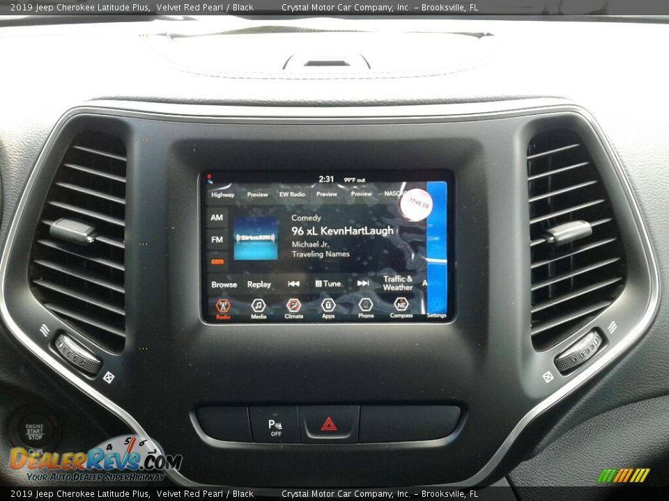 2019 Jeep Cherokee Latitude Plus Velvet Red Pearl / Black Photo #15