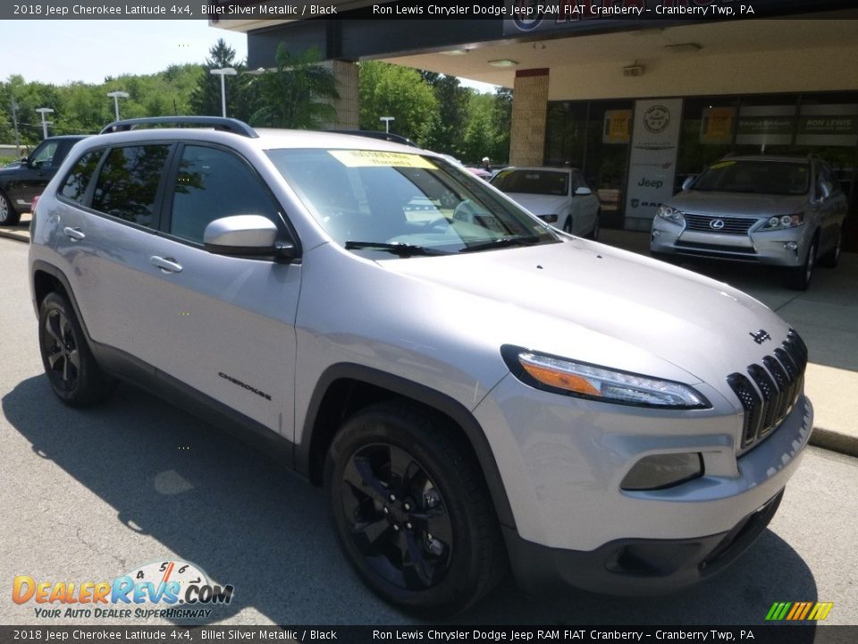 2018 Jeep Cherokee Latitude 4x4 Billet Silver Metallic / Black Photo #3