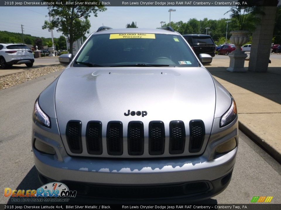 2018 Jeep Cherokee Latitude 4x4 Billet Silver Metallic / Black Photo #4