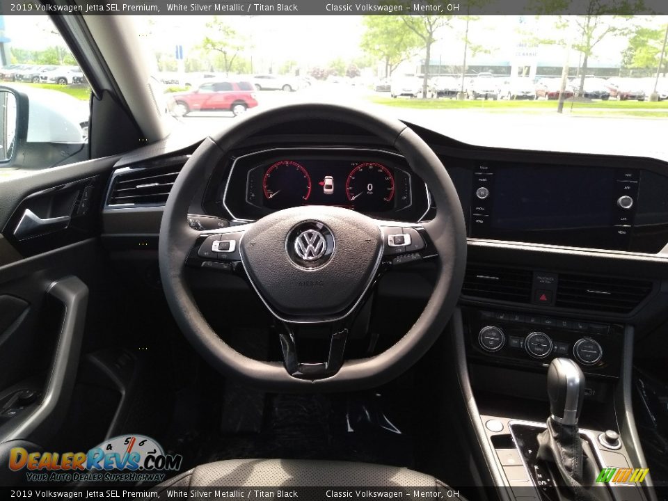 2019 Volkswagen Jetta SEL Premium White Silver Metallic / Titan Black Photo #4