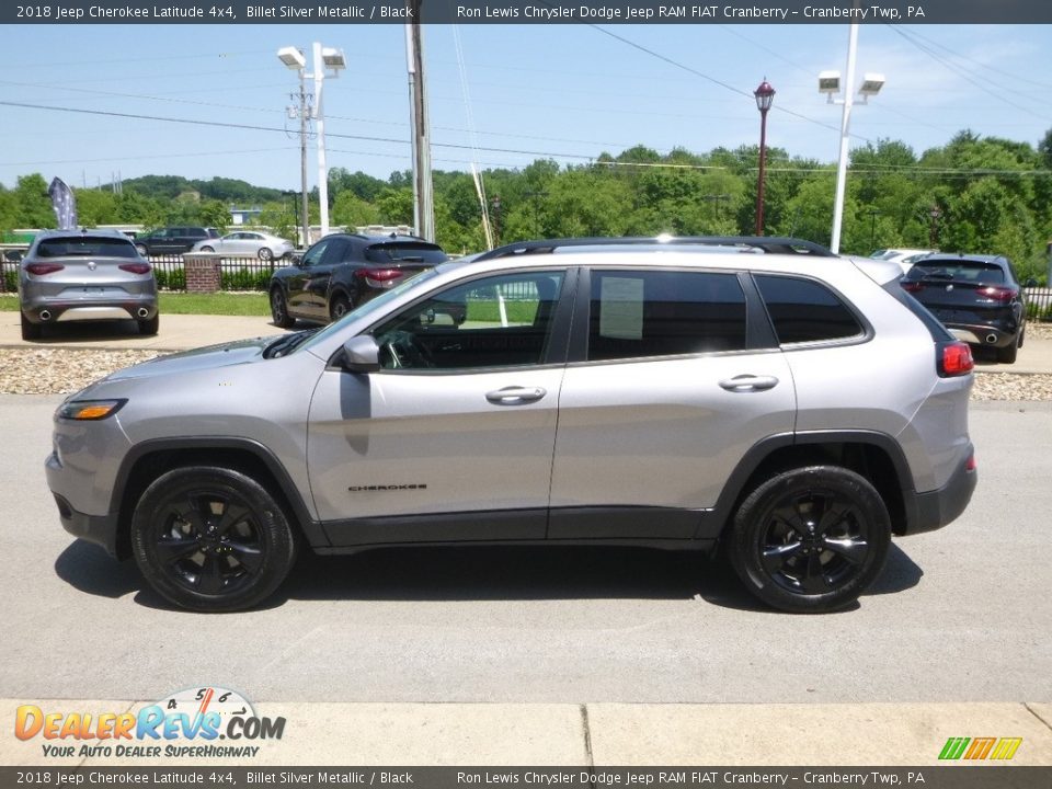 2018 Jeep Cherokee Latitude 4x4 Billet Silver Metallic / Black Photo #6