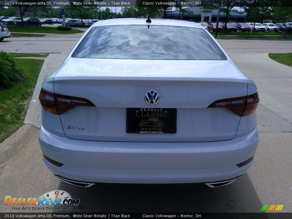 2019 Volkswagen Jetta SEL Premium White Silver Metallic / Titan Black Photo #5