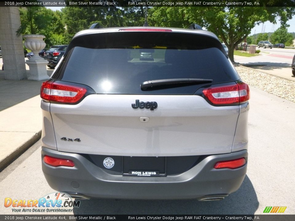 2018 Jeep Cherokee Latitude 4x4 Billet Silver Metallic / Black Photo #8