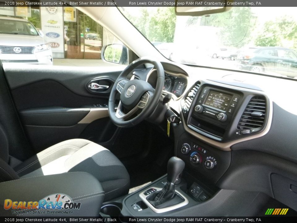 2018 Jeep Cherokee Latitude 4x4 Billet Silver Metallic / Black Photo #12