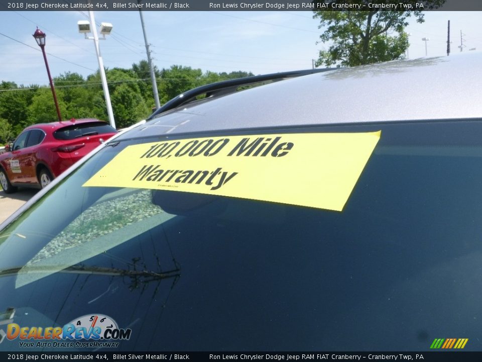 2018 Jeep Cherokee Latitude 4x4 Billet Silver Metallic / Black Photo #13