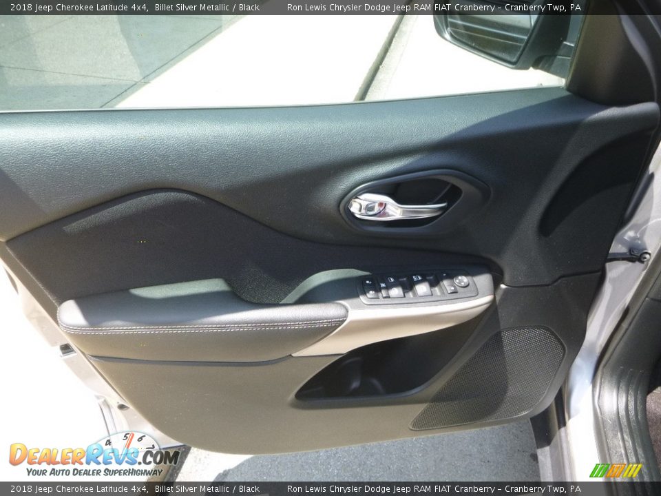 2018 Jeep Cherokee Latitude 4x4 Billet Silver Metallic / Black Photo #15