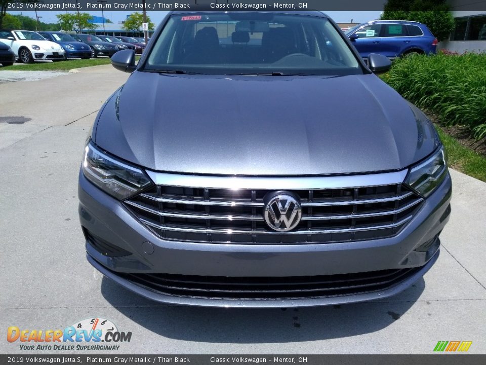 2019 Volkswagen Jetta S Platinum Gray Metallic / Titan Black Photo #1