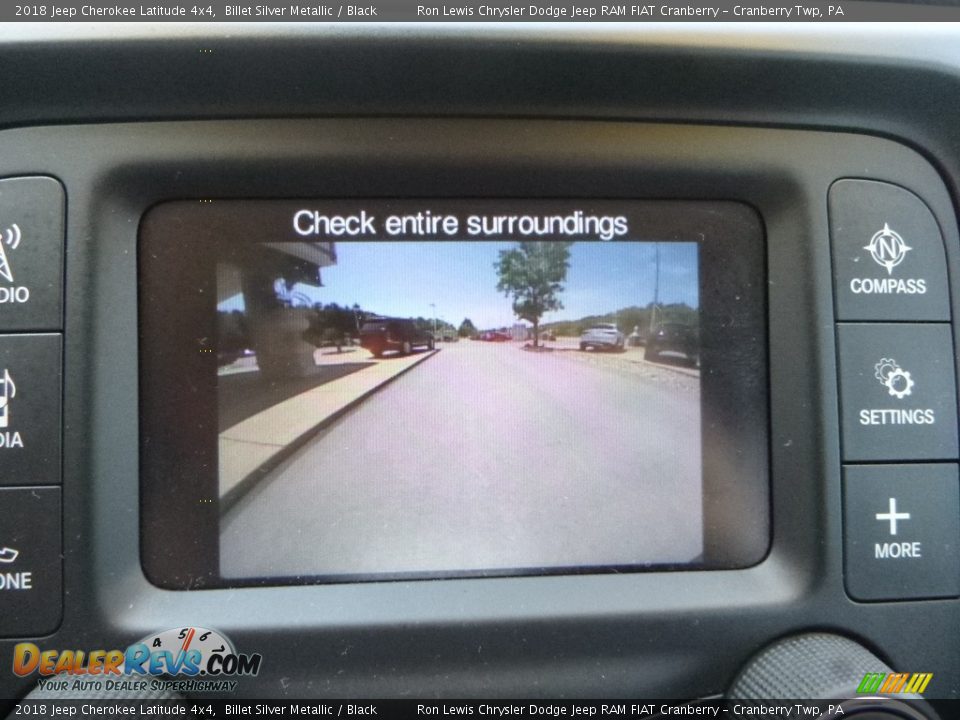 2018 Jeep Cherokee Latitude 4x4 Billet Silver Metallic / Black Photo #19