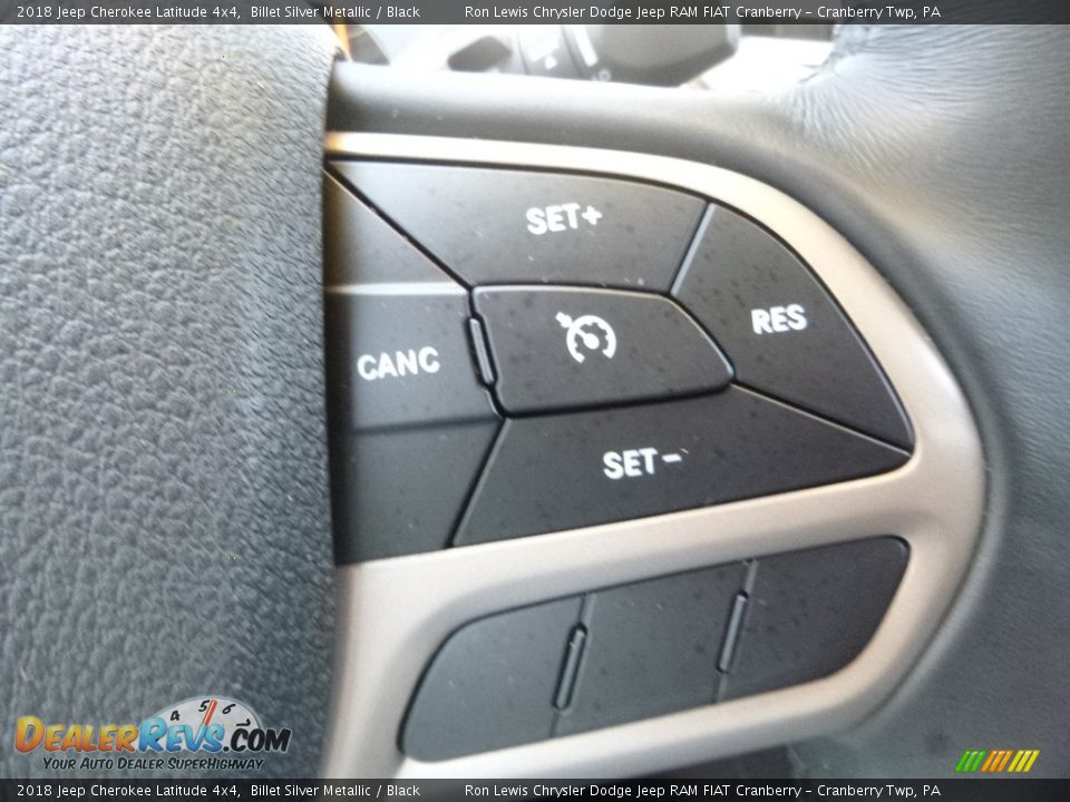 2018 Jeep Cherokee Latitude 4x4 Billet Silver Metallic / Black Photo #20