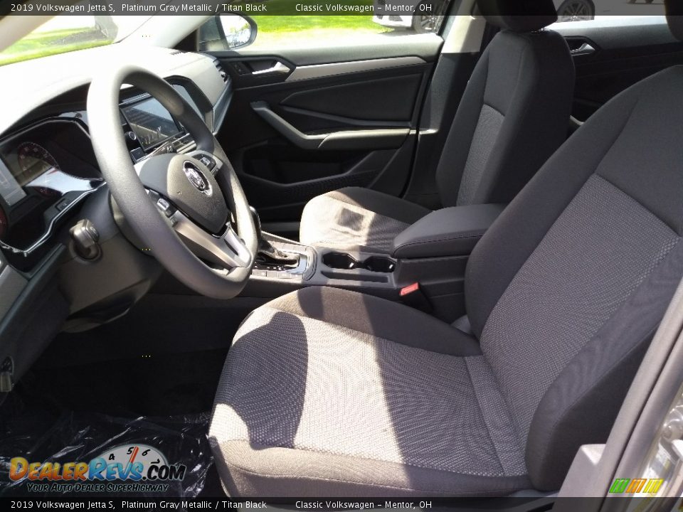 2019 Volkswagen Jetta S Platinum Gray Metallic / Titan Black Photo #3