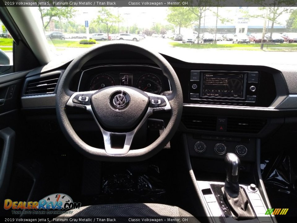2019 Volkswagen Jetta S Platinum Gray Metallic / Titan Black Photo #4