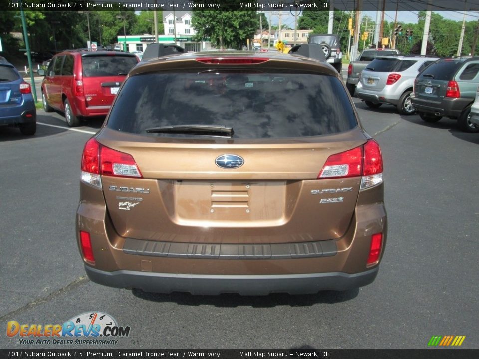 2012 Subaru Outback 2.5i Premium Caramel Bronze Pearl / Warm Ivory Photo #7