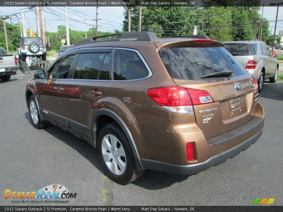 2012 Subaru Outback 2.5i Premium Caramel Bronze Pearl / Warm Ivory Photo #8