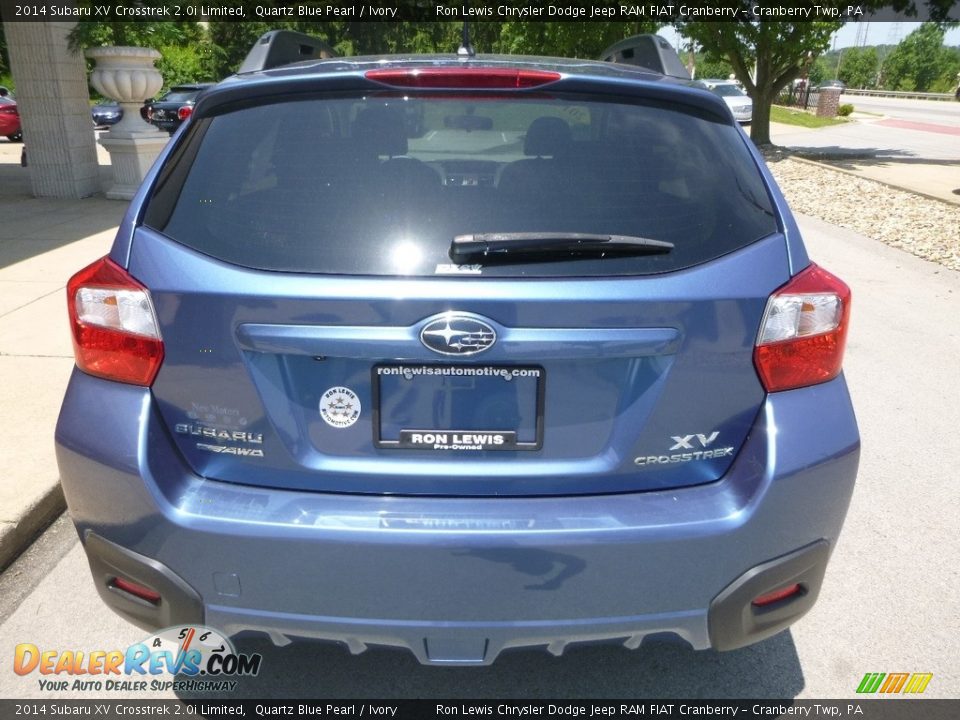2014 Subaru XV Crosstrek 2.0i Limited Quartz Blue Pearl / Ivory Photo #9