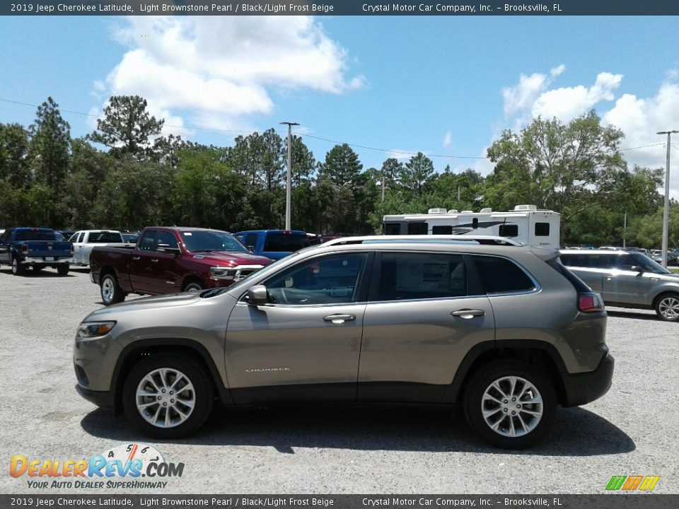 2019 Jeep Cherokee Latitude Light Brownstone Pearl / Black/Light Frost Beige Photo #2