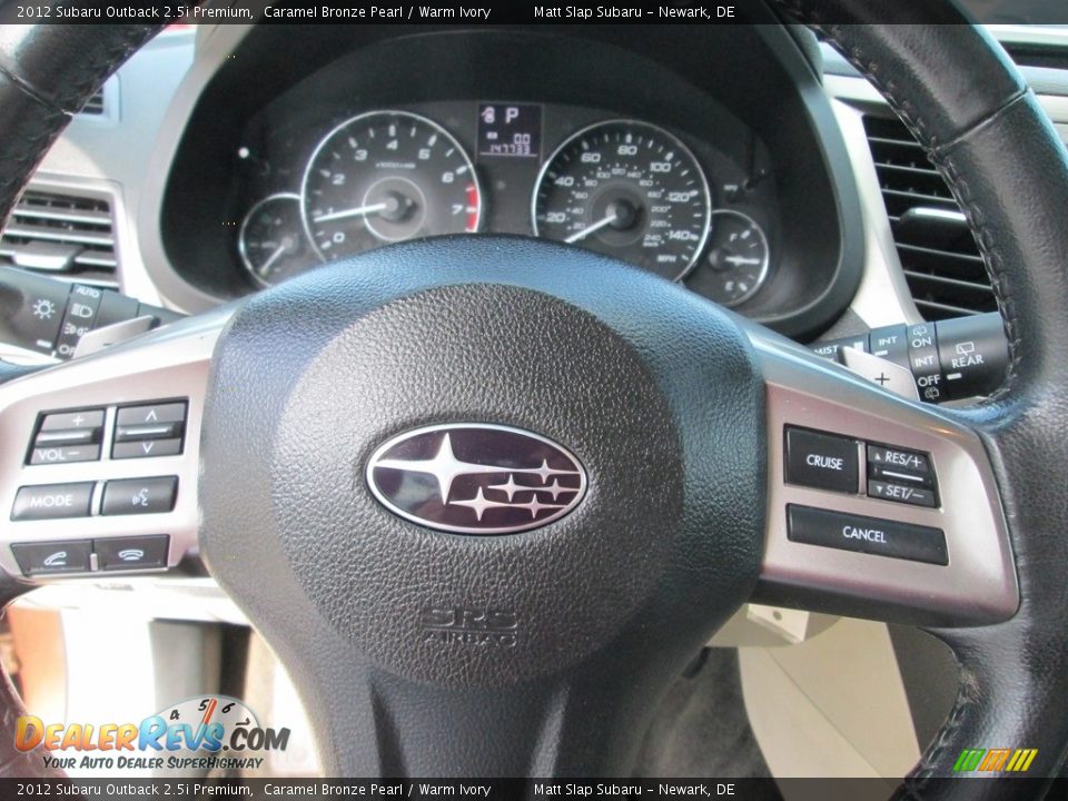 2012 Subaru Outback 2.5i Premium Caramel Bronze Pearl / Warm Ivory Photo #11