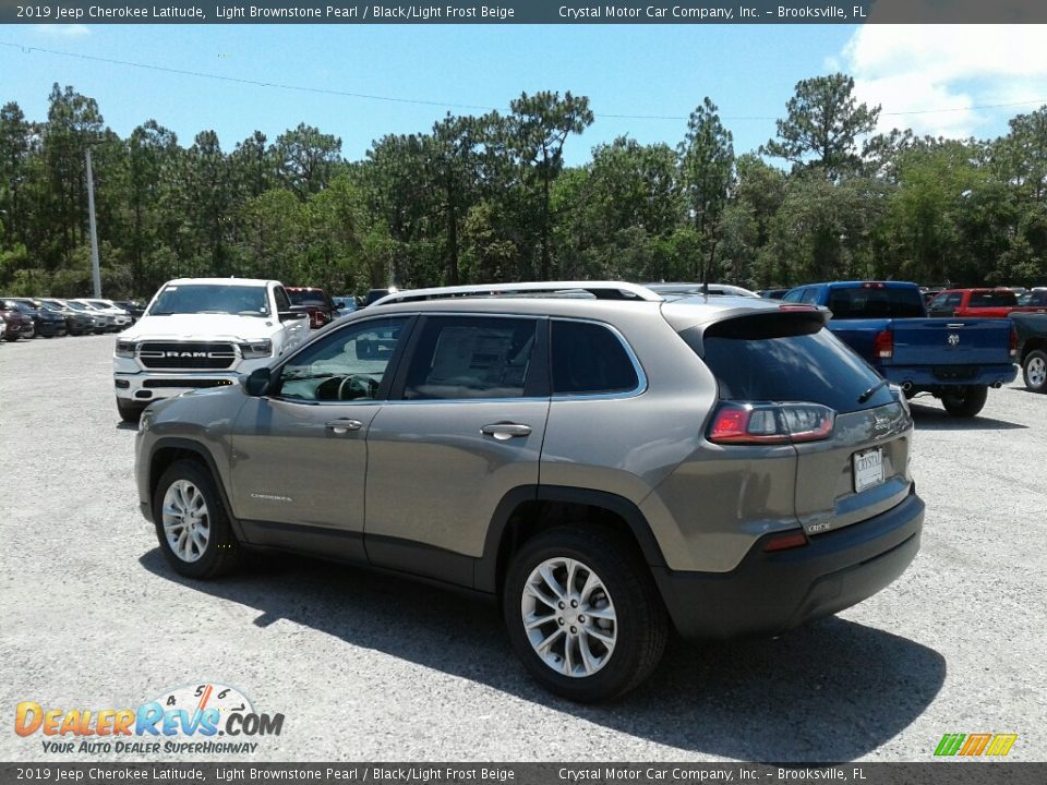 2019 Jeep Cherokee Latitude Light Brownstone Pearl / Black/Light Frost Beige Photo #3