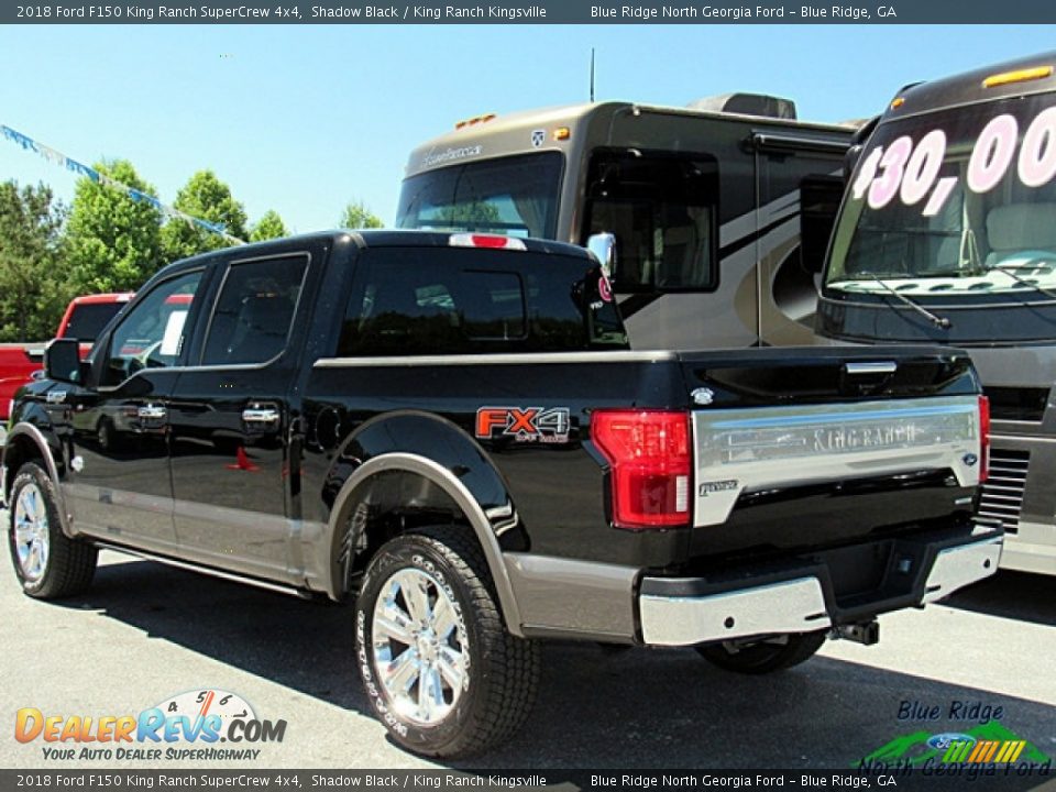2018 Ford F150 King Ranch SuperCrew 4x4 Shadow Black / King Ranch Kingsville Photo #3