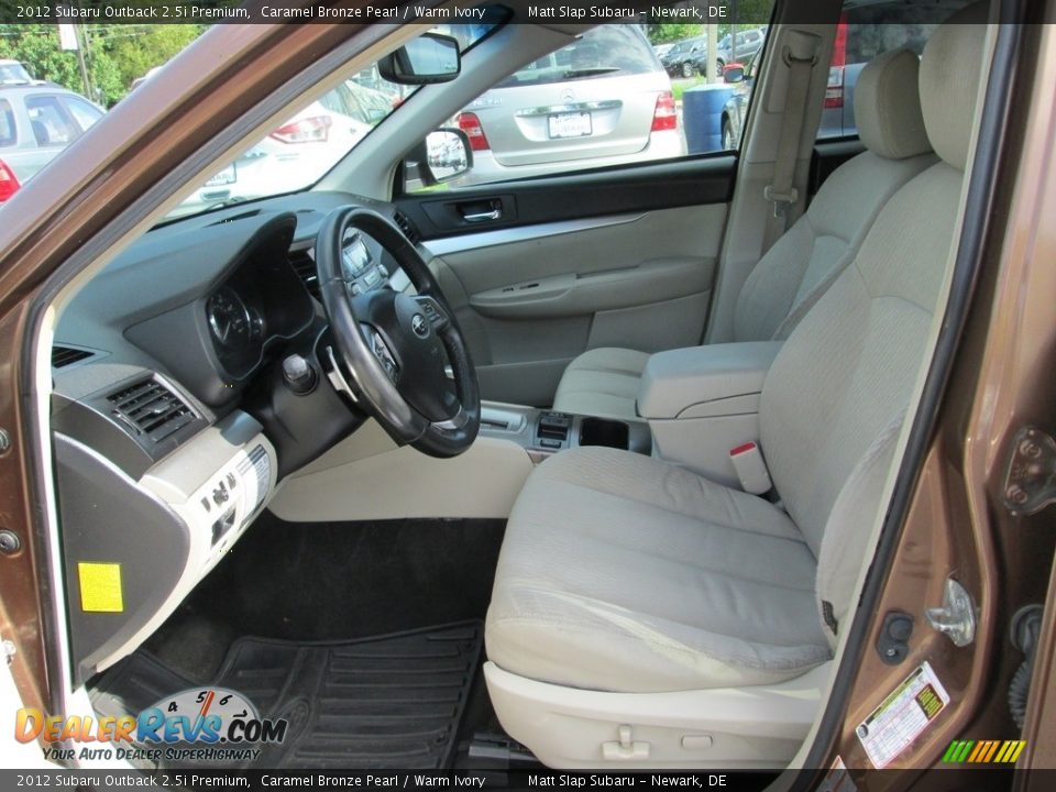 2012 Subaru Outback 2.5i Premium Caramel Bronze Pearl / Warm Ivory Photo #13