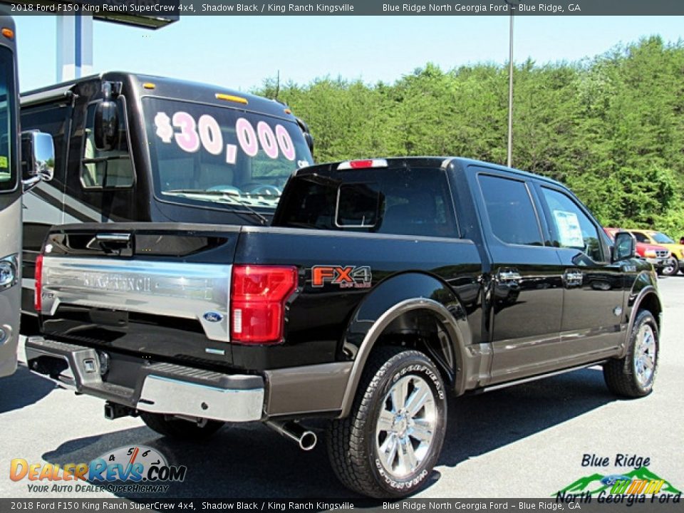 2018 Ford F150 King Ranch SuperCrew 4x4 Shadow Black / King Ranch Kingsville Photo #5