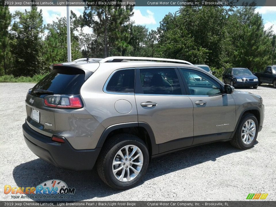 2019 Jeep Cherokee Latitude Light Brownstone Pearl / Black/Light Frost Beige Photo #5