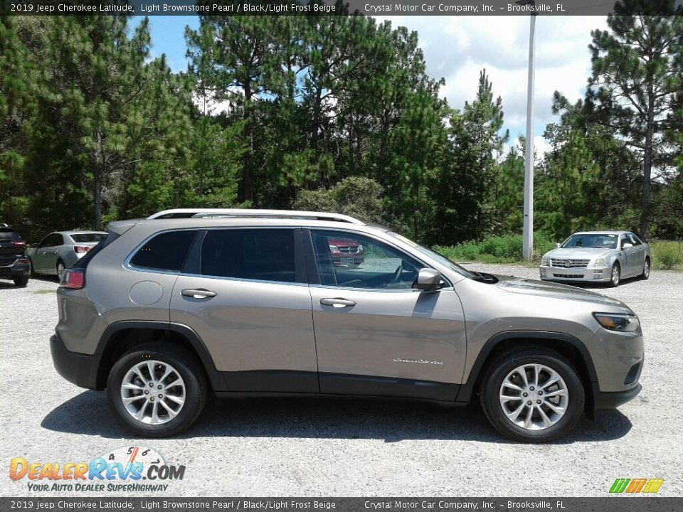 2019 Jeep Cherokee Latitude Light Brownstone Pearl / Black/Light Frost Beige Photo #6