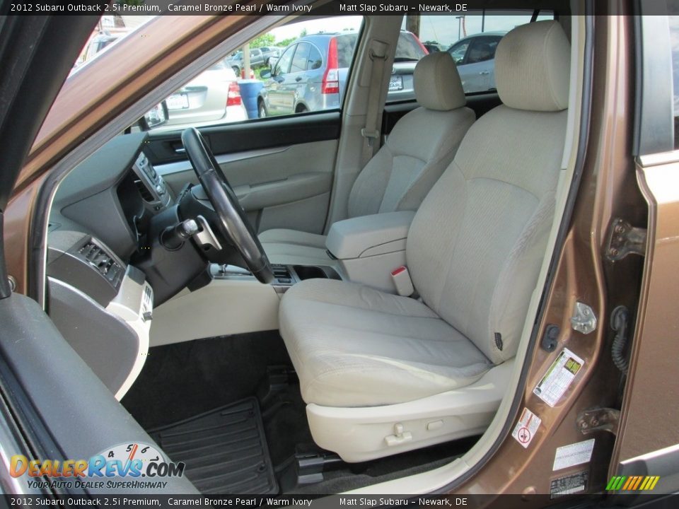 2012 Subaru Outback 2.5i Premium Caramel Bronze Pearl / Warm Ivory Photo #16