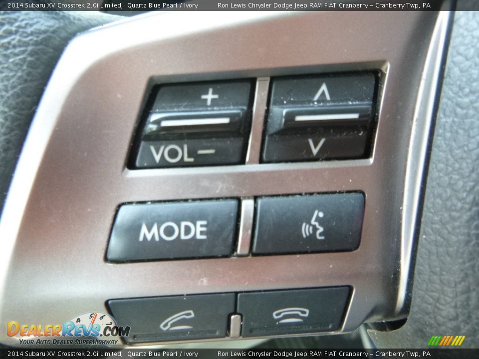 2014 Subaru XV Crosstrek 2.0i Limited Quartz Blue Pearl / Ivory Photo #15