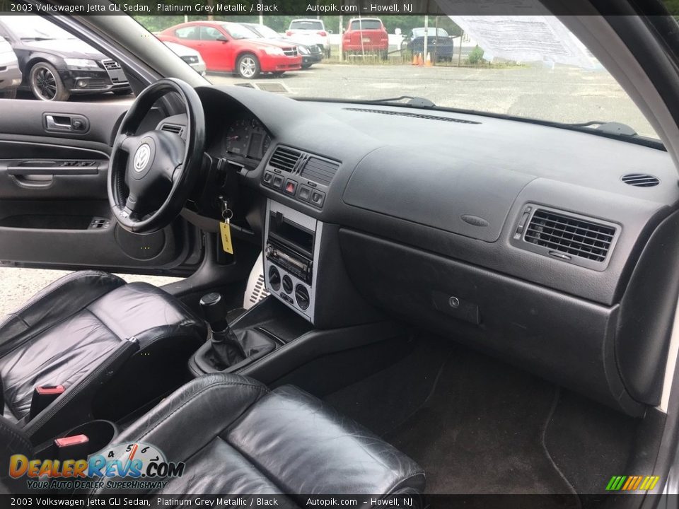 2003 Volkswagen Jetta GLI Sedan Platinum Grey Metallic / Black Photo #15
