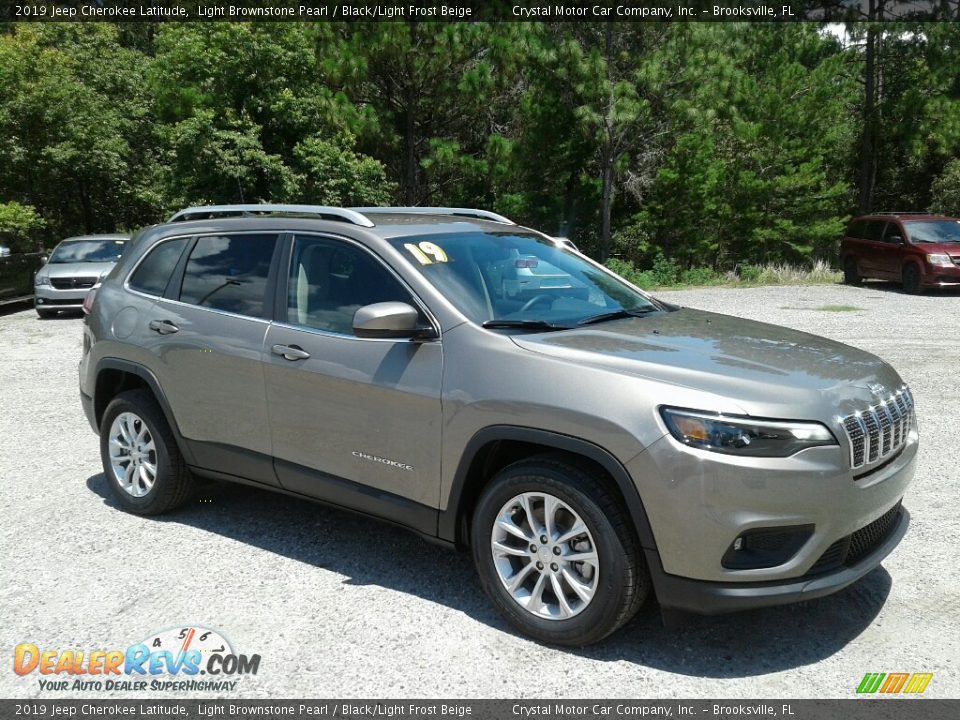 2019 Jeep Cherokee Latitude Light Brownstone Pearl / Black/Light Frost Beige Photo #7