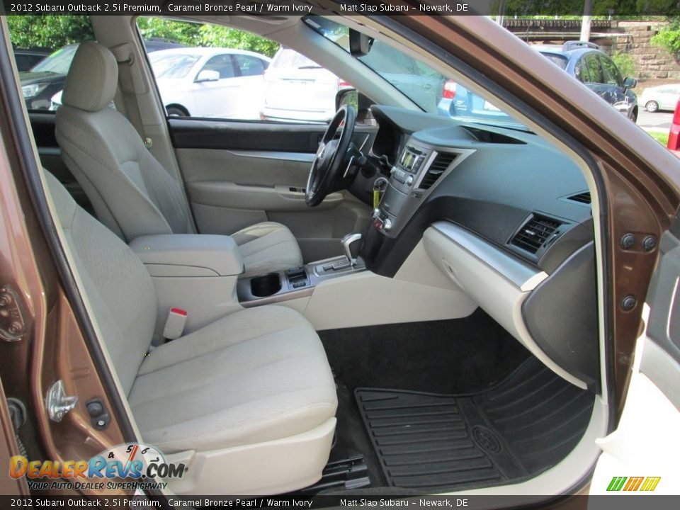 2012 Subaru Outback 2.5i Premium Caramel Bronze Pearl / Warm Ivory Photo #18
