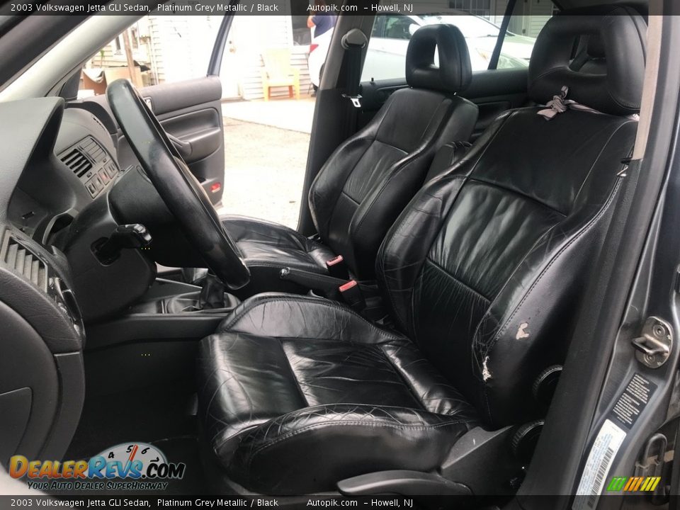 2003 Volkswagen Jetta GLI Sedan Platinum Grey Metallic / Black Photo #16