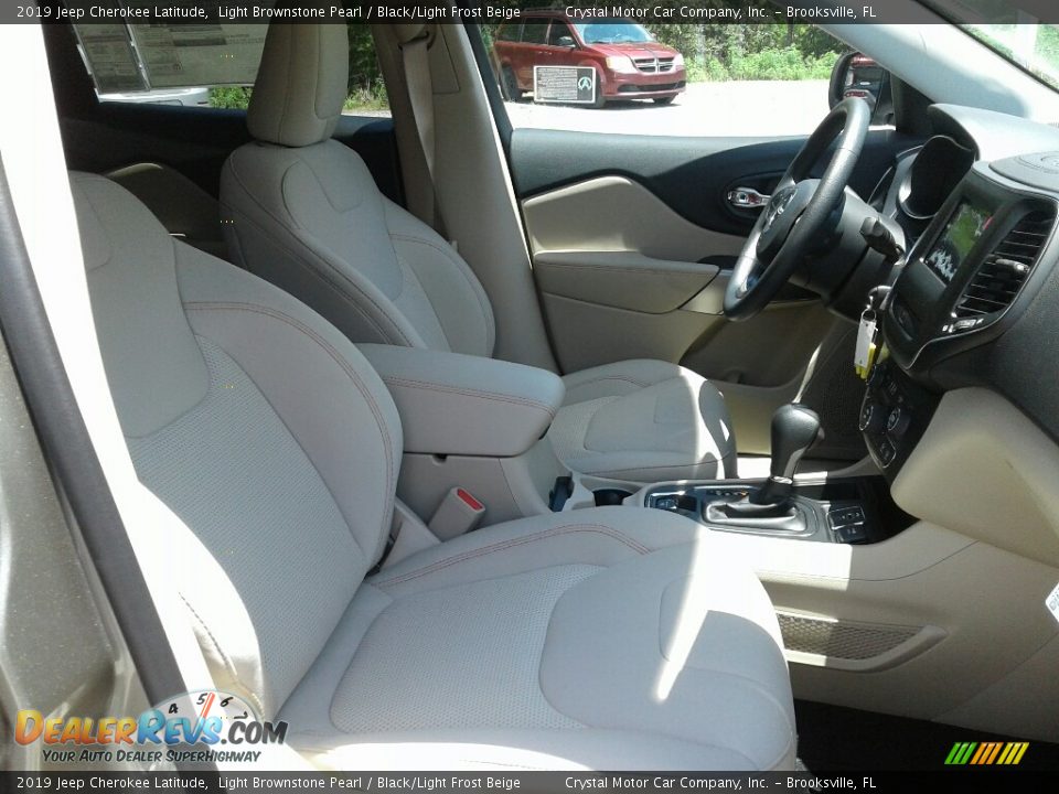 2019 Jeep Cherokee Latitude Light Brownstone Pearl / Black/Light Frost Beige Photo #12