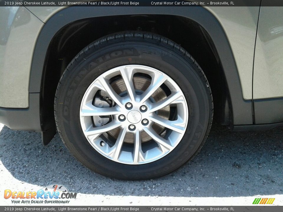 2019 Jeep Cherokee Latitude Light Brownstone Pearl / Black/Light Frost Beige Photo #20