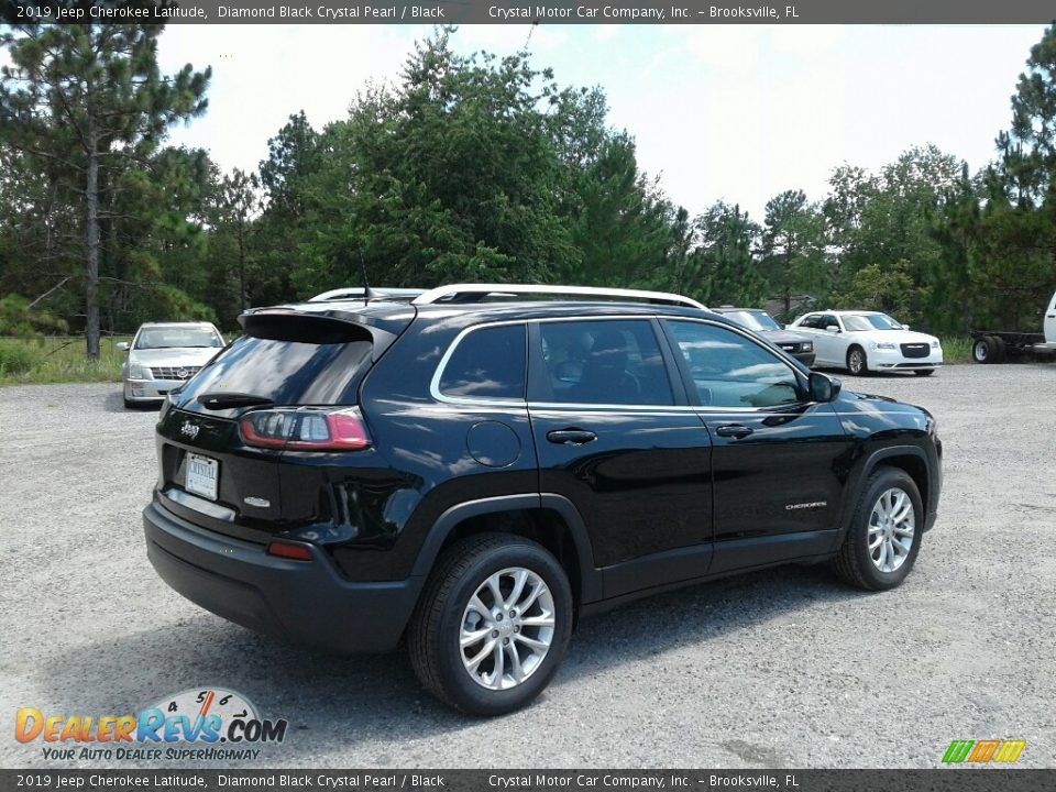 2019 Jeep Cherokee Latitude Diamond Black Crystal Pearl / Black Photo #5