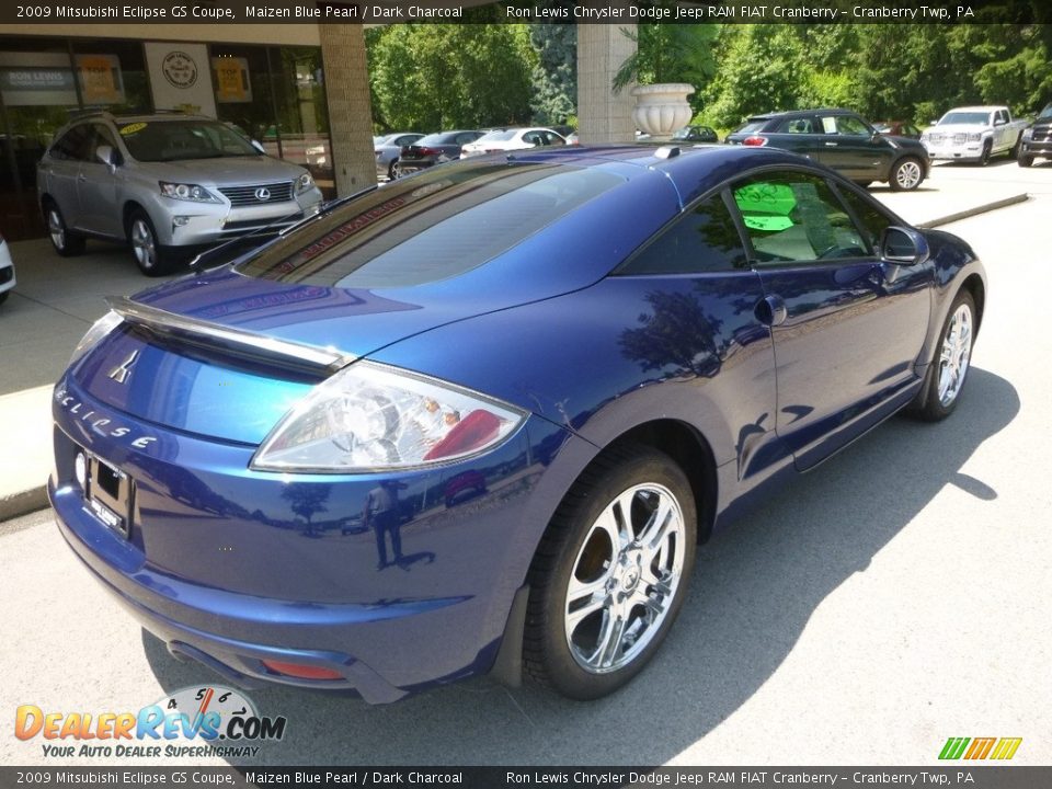 2009 Mitsubishi Eclipse GS Coupe Maizen Blue Pearl / Dark Charcoal Photo #2