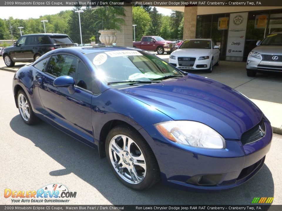 2009 Mitsubishi Eclipse GS Coupe Maizen Blue Pearl / Dark Charcoal Photo #3