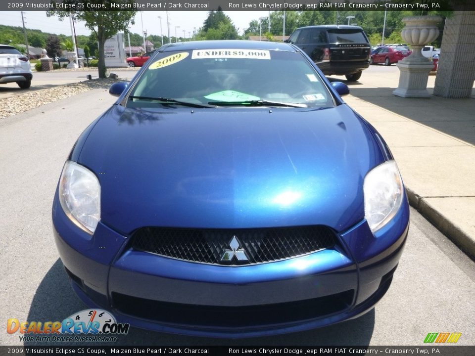 2009 Mitsubishi Eclipse GS Coupe Maizen Blue Pearl / Dark Charcoal Photo #4