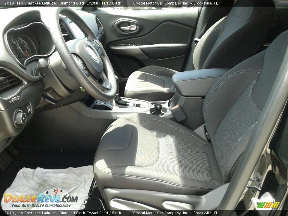 2019 Jeep Cherokee Latitude Diamond Black Crystal Pearl / Black Photo #9