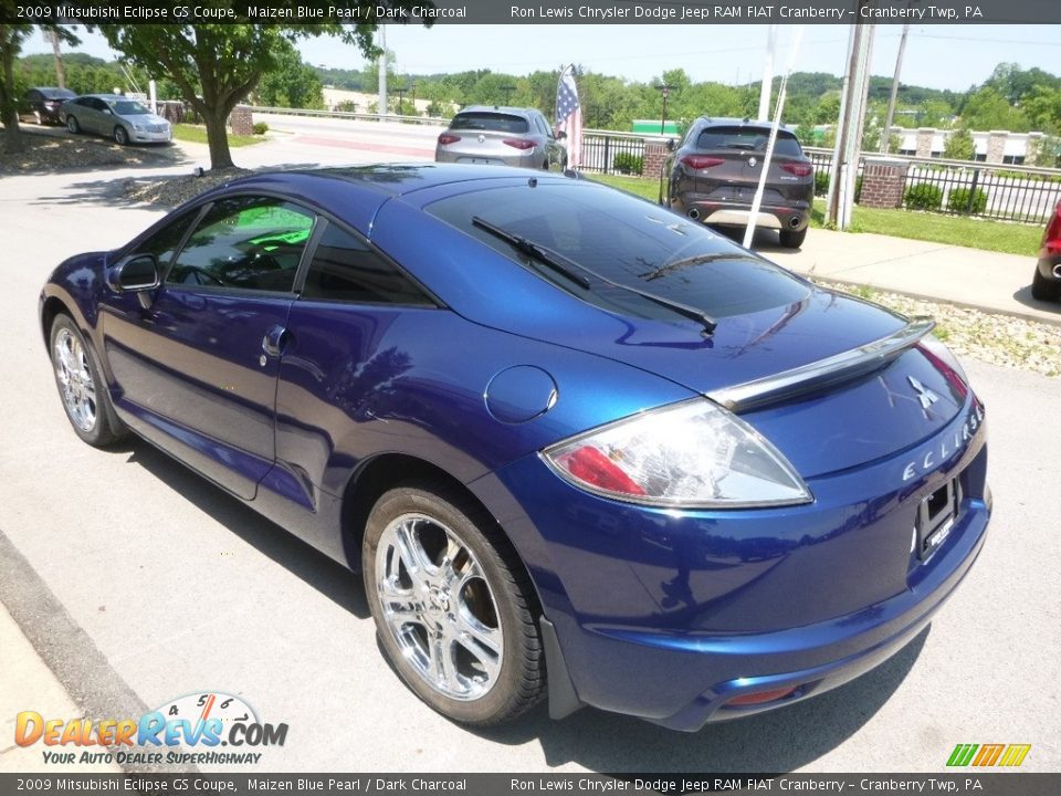 2009 Mitsubishi Eclipse GS Coupe Maizen Blue Pearl / Dark Charcoal Photo #7