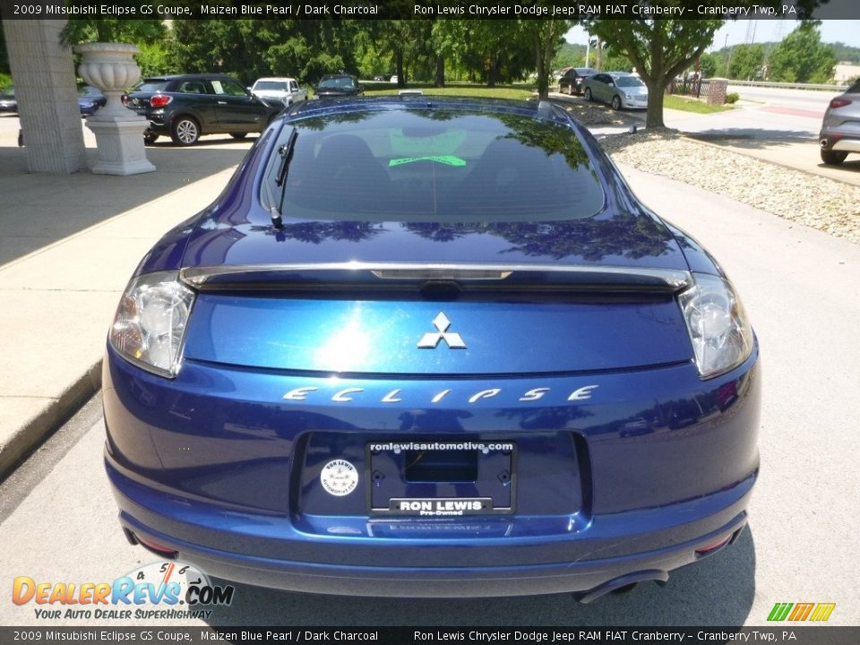 2009 Mitsubishi Eclipse GS Coupe Maizen Blue Pearl / Dark Charcoal Photo #8