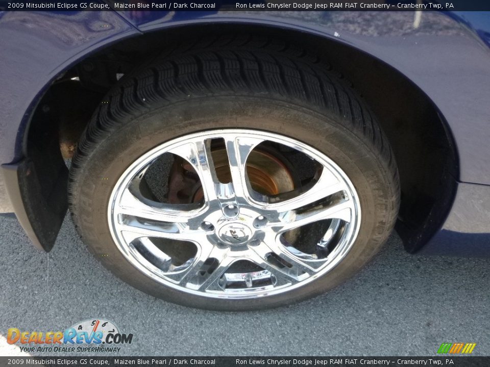 2009 Mitsubishi Eclipse GS Coupe Maizen Blue Pearl / Dark Charcoal Photo #9